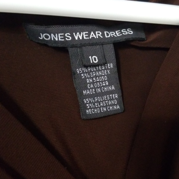 Brown flowy dress, size 10 - Picture 3 of 3